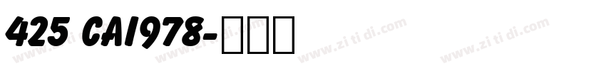 425 CAI978字体转换
